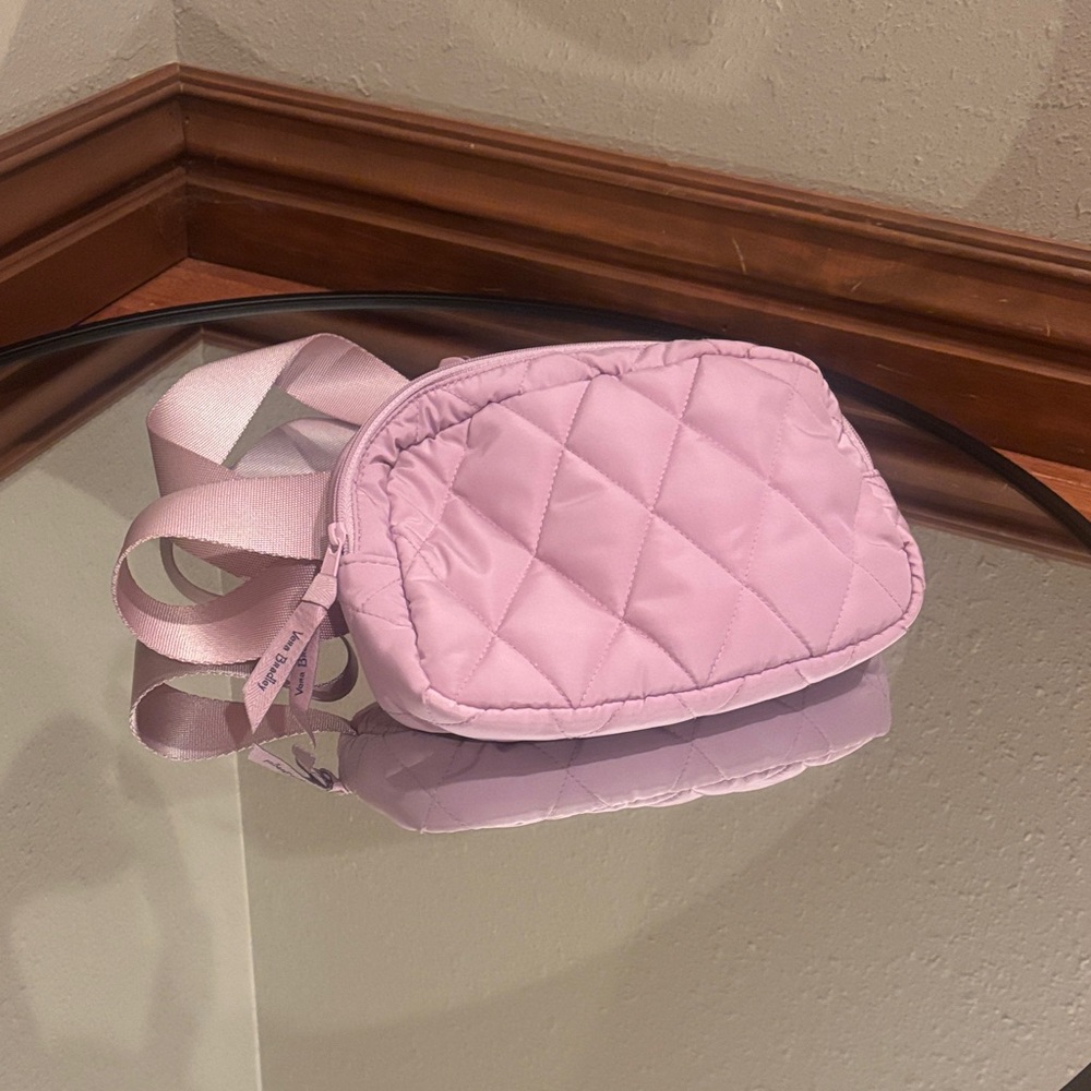 Vera Bradley Essential Belt Bag - Pink Floral Interior and Exterior